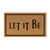 Capacho personalizado: Let it be - Tapete em fibra natural de coco