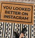 Capacho personalizado: You looked better on instagram - tapete em fibra natural de coco