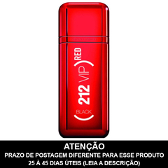 LACRADO - 212 VIP Black Red Eau de Parfum - CAROLINA HERRERA - PRAZO DE POSTAGEM DIFERENTE, leia a descrição!