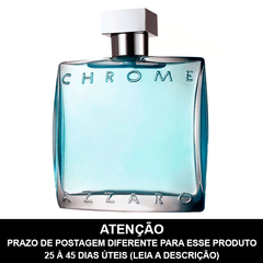 LACRADO - Chrome Eau de Toilette - AZZARO - PRAZO DE POSTAGEM DIFERENTE, leia a descrição!