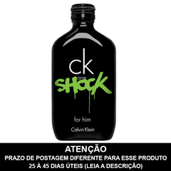 LACRADO - CK One Shock For Him Eau de Toilette - CALVIN KLEIN - PRAZO DE POSTAGEM DIFERENTE, leia a descrição!