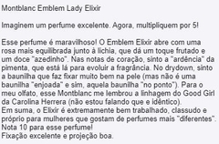 DECANTÃO - Lady Emblem Elixir edp - MONT BLANC na internet