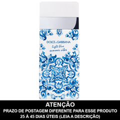 DECANT NO FRASCO - Light Blue Summer Vibes Eau de Toilette - DOLCE & GABBANA - PRAZO DE POSTAGEM DIFERENTE, leia a descrição!