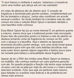OPIUM BLACK INTENSE - EAU DE PARFUM - loja online