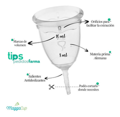 Copa Menstrual Maggacup silicona con vaso esterilizador - tienda online