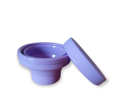 VASO ESTERILIZADOR PARA COPA MENSTRUAL DE SILICONA VIOLETA -MAGGACUP