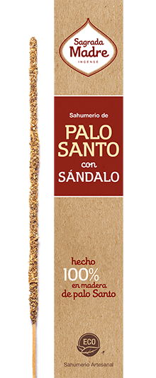 Sahumerios naturales de Palo Santo con Sándalo caja 8 unidades Sagrada Madre - comprar online