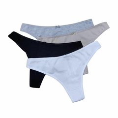 Conjunto corpiño top deportivo y colaless algodón y lycra Cocot - comprar online