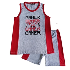 Pijama Infantil Remera Y Short Gamer - comprar online
