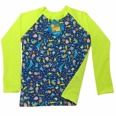 Remera Infantil Con Protección Solar Filtro UV Estampada - tienda online