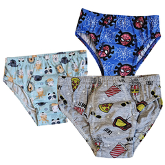 Pack X 3 Slips Infantiles Estampados