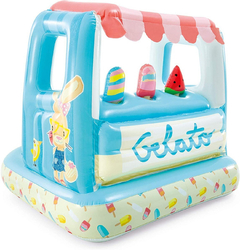 Inflable Casa De Juegos Y Pileta Inflable Con Soporte Helados Intex - Porcupine