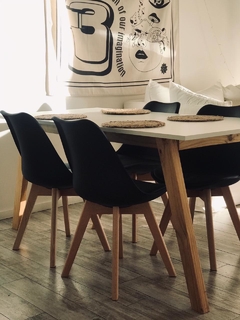 Mesa Escandinava + 4 sillas TULIP - tienda online