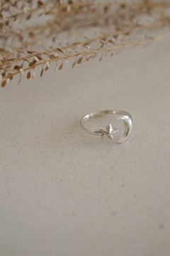 Anillo Plata 925 - Luna y Estrella - comprar online