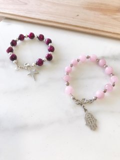 Pulsera Plata y Piedra - Milo