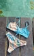 Image of Conjunto Bikini Top Mapamundi en tonos tierras