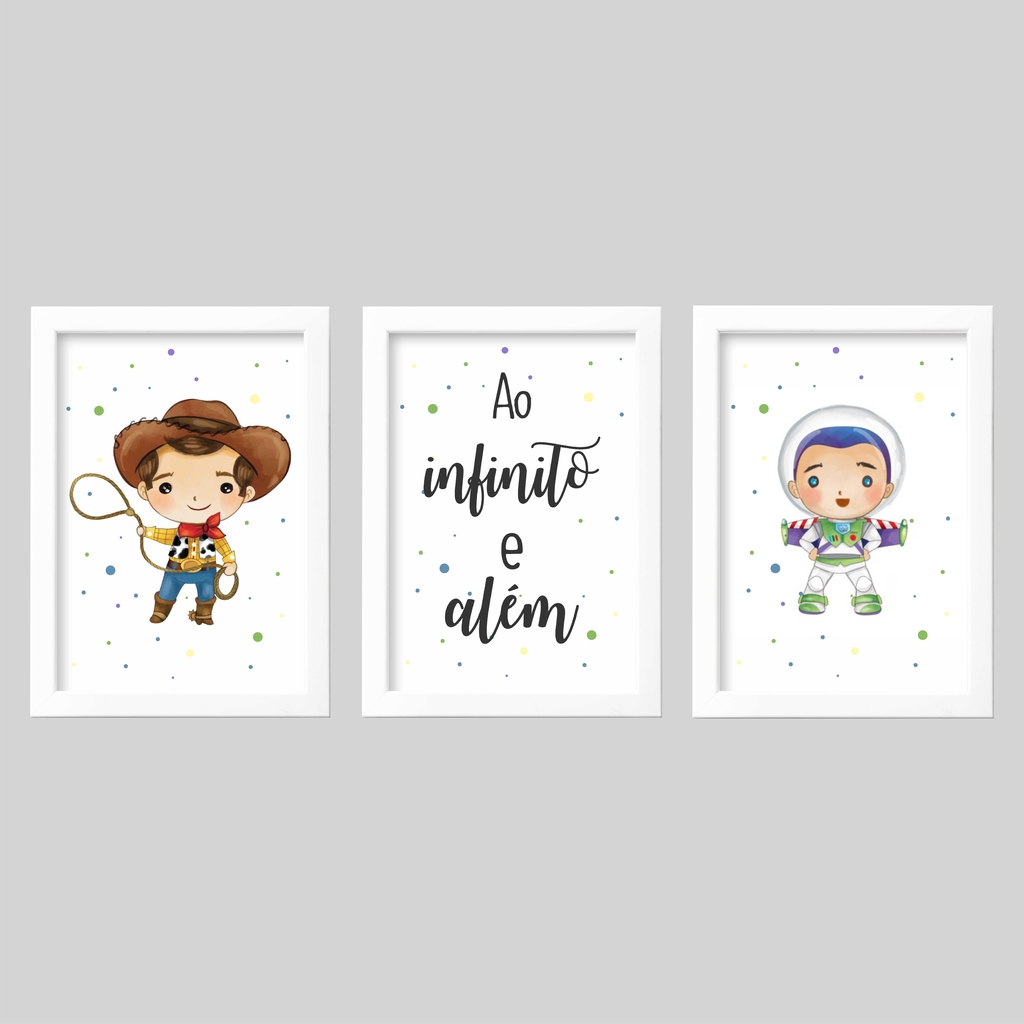 Quadro Decorativo Toy Story - Ao Infinito e Além