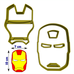 Cortantes Iron Man 10cm Fondant