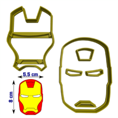 Cortantes Iron Man 8cm Fondant