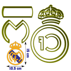 Cortante Real Madrid 15 cm