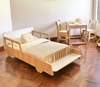 CAMA JEEP SIMIL MADERA CON ASIENTO