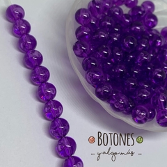 BOLITAS LISAS VIOLETA -8MM- (COD: 1251)