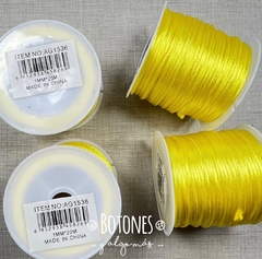 HILO DE SEDA AMARILLO 1 MM - ROLLO 20 MT- (COD: 2435)