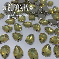 GOTA GRANDE XXL - GEMA OPAL AMARILLO CLARO ENGARZADA - 13X18MM (COD:304) OPL - comprar online