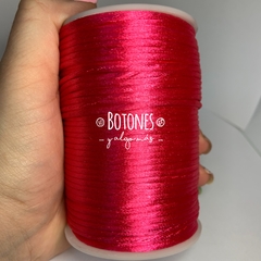 HILO DE SEDA FUCSIA 2 MM - ROLLO 100 MT- (COD: 1812)