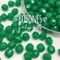 Bolitas facetadas Verde-6mm- (Cod:796) - comprar online