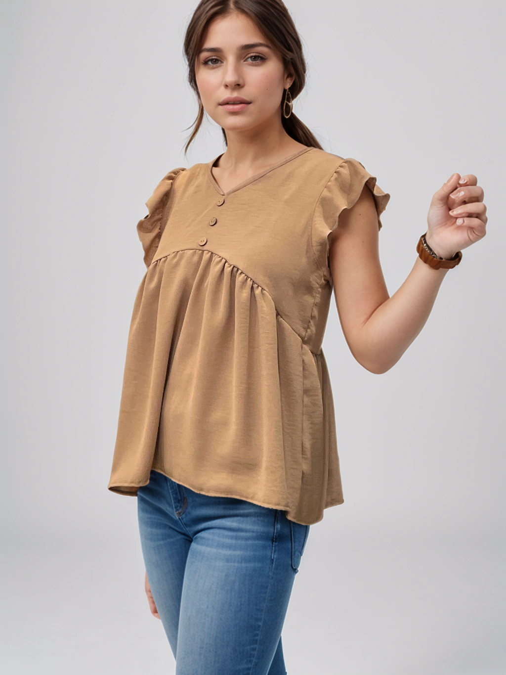 Blusa con tres botones