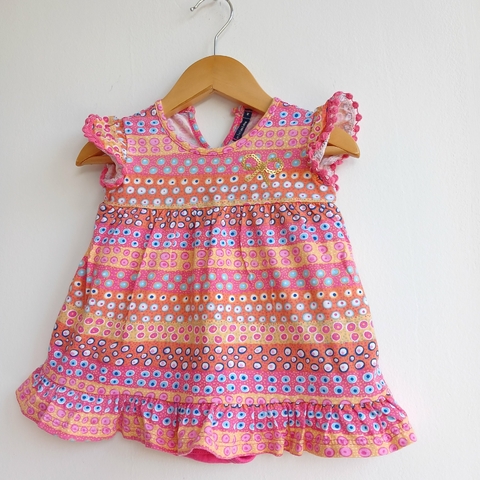 VESTIDO BODIE MINIMO T.M 6-9 MESES COLORES - Eme de Mar