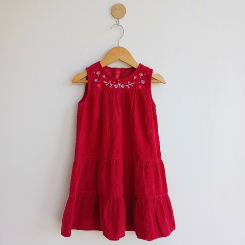 Vestido Mimo T. 3 años rojo