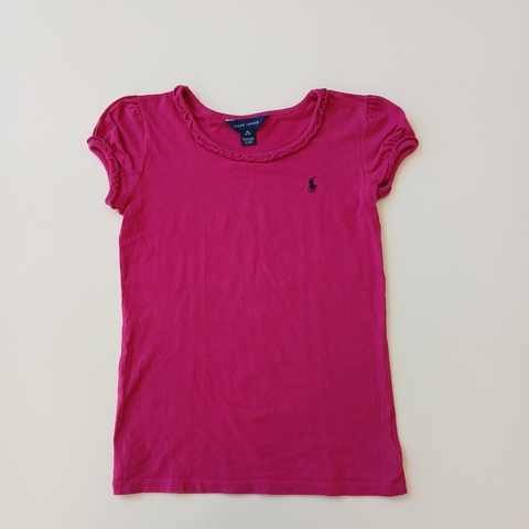 Remera Polo T. 8- 9 años fucsia