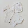 Saco Carter´s T.12 meses blanco hilo tejido