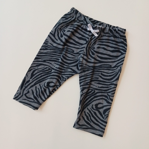 Pantalon Calza Wishes T. 6 meses gris animal print