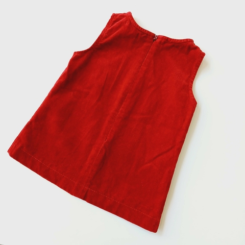Vestido Paula Cahen D, anvers rojo corderoy - Eme de Mar