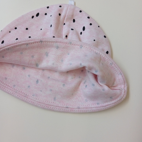 Gorro T. 9 meses rosa algodon - comprar online