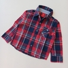 CAMISA MIMO T.2 AÑOS M/L CUADROS ROJA