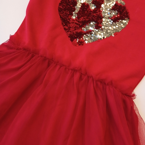 Vestido H&M T, 12 años rojo lentejuela en internet