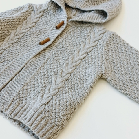 Saco mimo T. 9 meses gris lana - comprar online