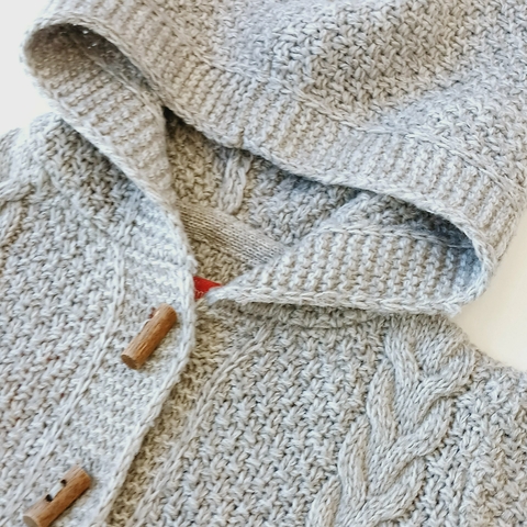 Saco mimo T. 9 meses gris lana en internet