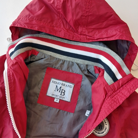 CAMPERA MIMO T. 2 AÑOS ROJO ROMPEVIENTO - Eme de Mar