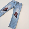 PANTALON VIGOSS T.4 AÑOS MARIPOSA BORDADA *DETALLE - comprar online