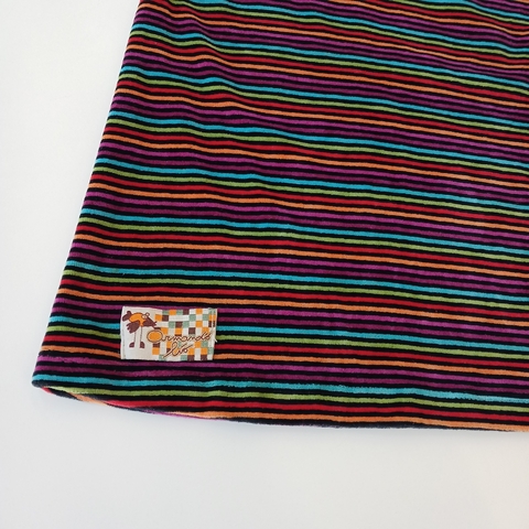 VESTIDO ARMANDO LIO T. 2 AÑOS TERCIOPELO RAYAS COLORES - comprar online