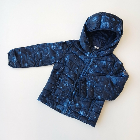 CAMPERA GAP T.4-5 AÑOS AZUL NYLON TIPO UNIQLO