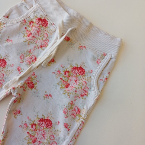 PANTALON LITTLE AKIABARA T. 4 AÑOS BLANCO FLORES - comprar online