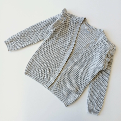 SACO PRIMARK T. 7-8 AÑOS GRIS LANA BRILLOS * DETALLE