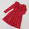 VESTIDO H&M T. 9- 10 AÑOS ROJO BRILLO