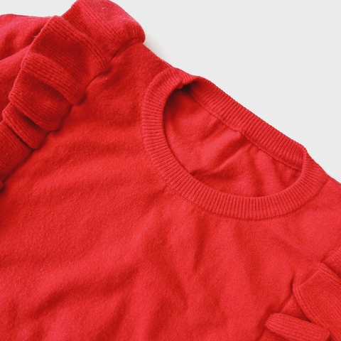 SWEATER S/M T.9- 10 AÑOS ROJO VUELOS en internet